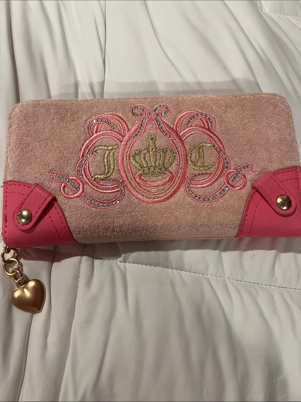 Juicy Courure Pink Embroidered Women's Wallet